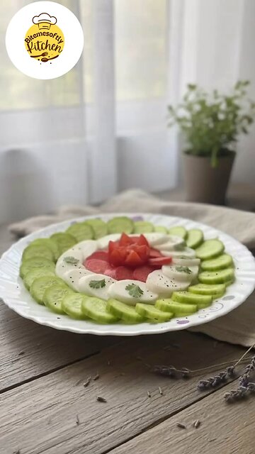 Salad decoration ideas |Bitemesoftlykitchen 🥒🥕🫜🍋