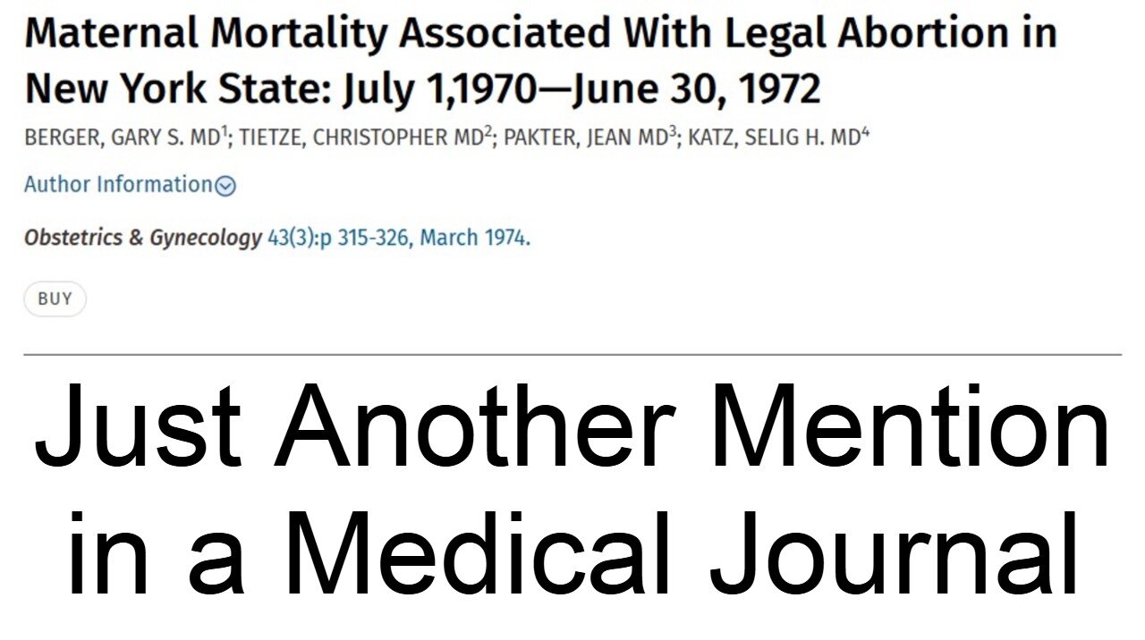 Just Another Mention in a Medical Journal