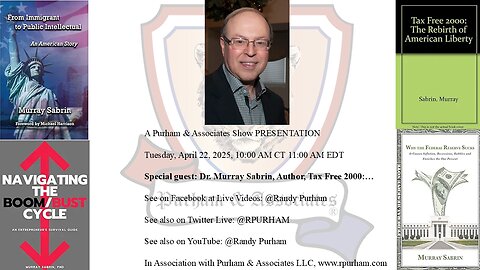 Special guest: Dr. Murray Sabrin, Author, Tax Free 2000:...