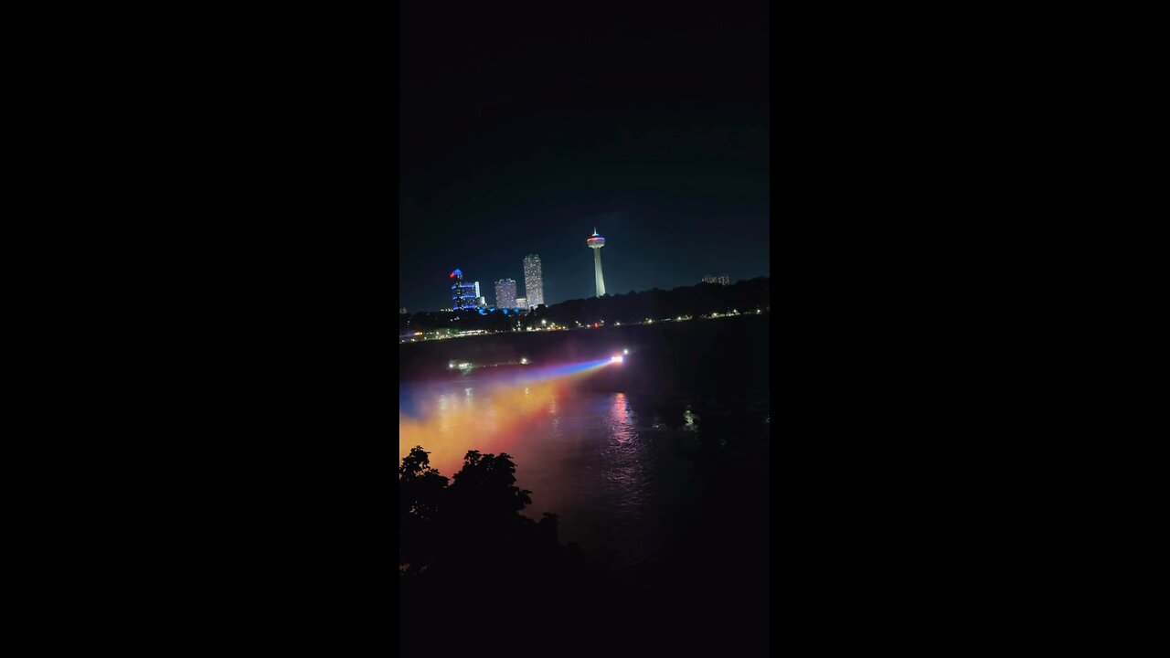 Illuminations Light Show at Niagara Falls #travel #niagara #newyork #music #nature