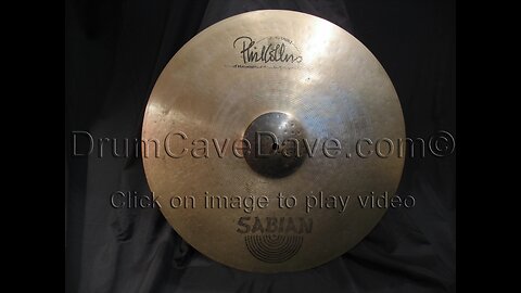 21” SaBiAn Phil Collins “Phil’s Choice” Signature Ride cymbal - hand hammered