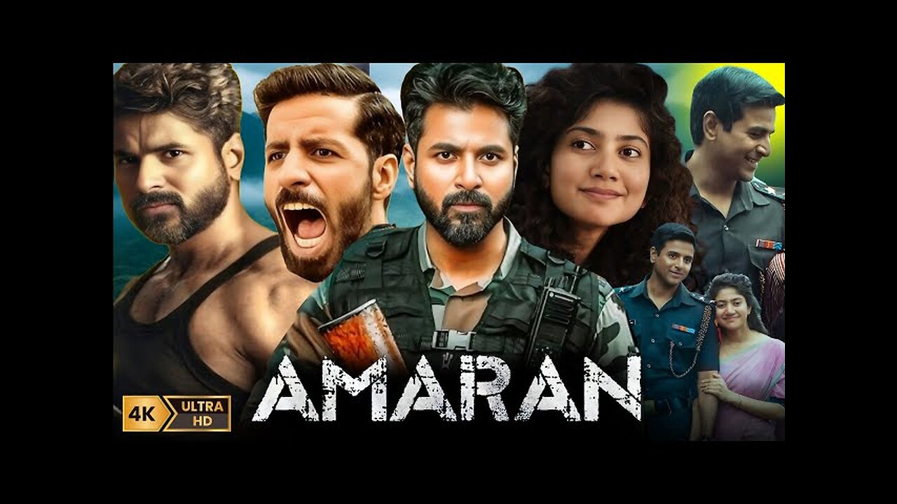 Amaran (2024) Full Movie in Hindi dubbed |Sivakarthikeyan, S.Pallavi, Bhuvan Arora || Facts & Review