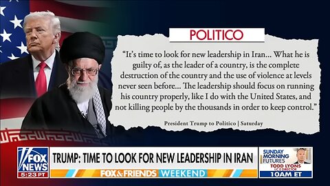 ‘IT’S TIME!’: Trump URGES for new leadership in Iran