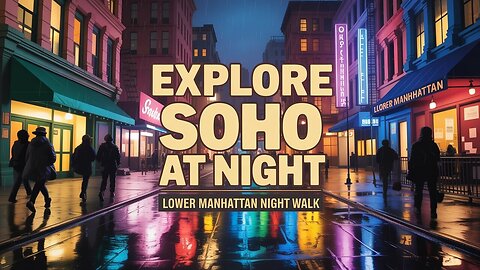 🌃 SOHO After Hours | Scenic Night Walk on Spring Street NYC