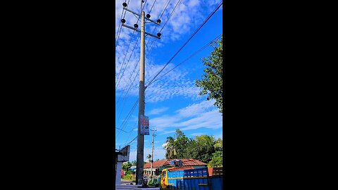 Street the Sky is beautiful