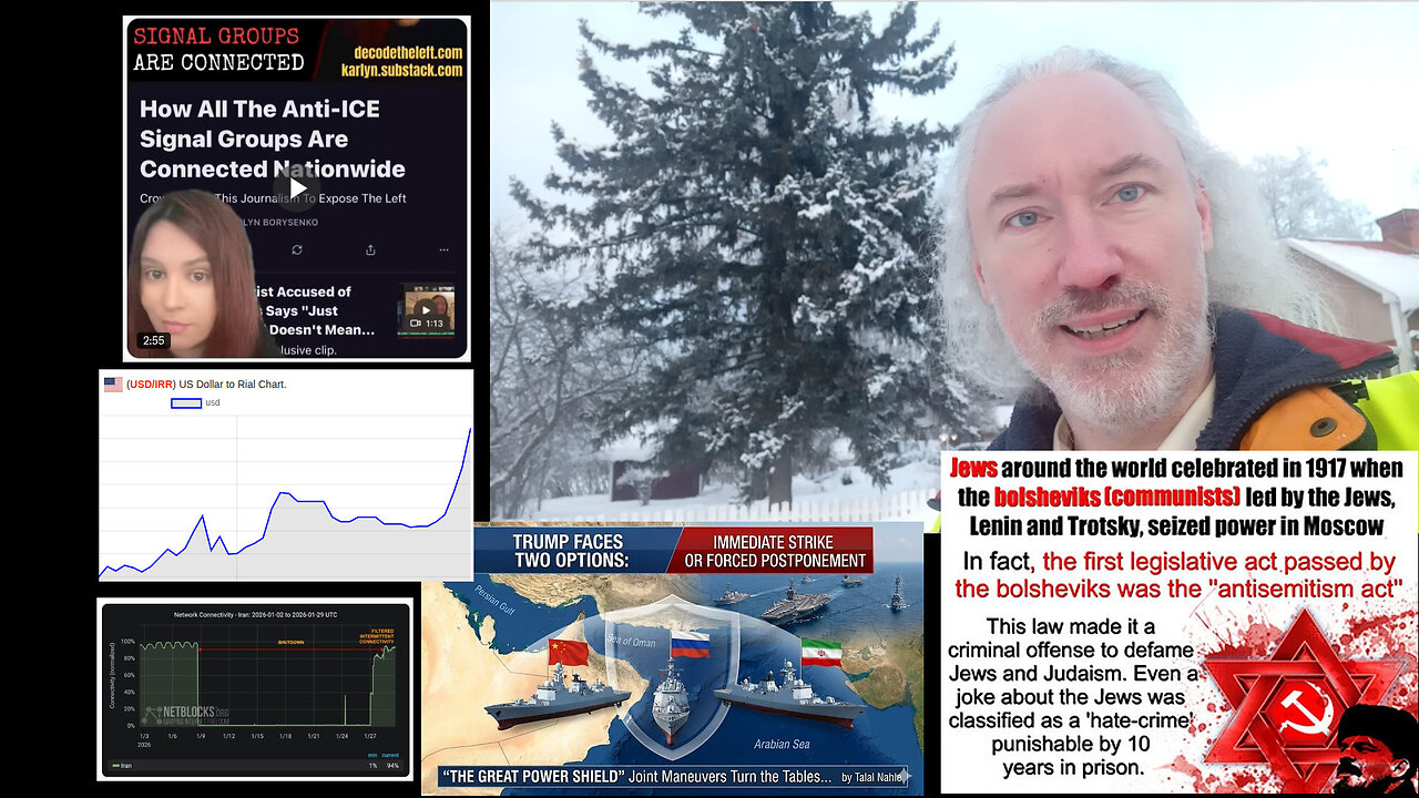 Upscrolled mest nerladdat. Politik=dårar&psykos. Irans Internet tillbaka. Kina & Ryssland i Hormuz