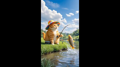 cats cocking fresh fishing 🎣