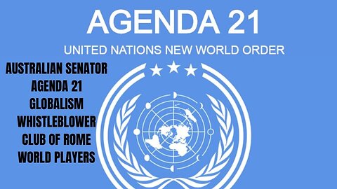 AUSTRALIAN SENATOR speaks out on New W0rld 0rder / Agenda 21 / agenda 2030 / Global Control