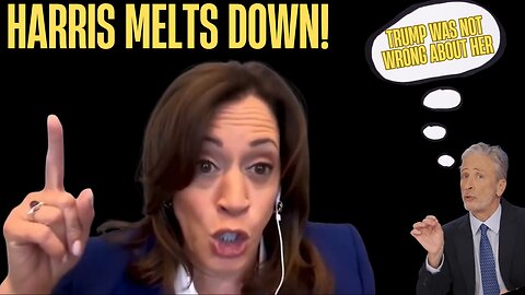 Harris Meltdown Alert: Even Jon Stewart Can’t Believe It!