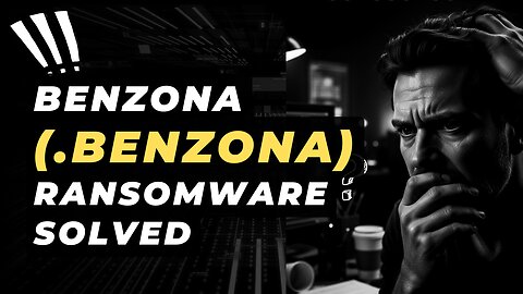 || SOLVED ✅🔘|| Benzona (.benzona) ransomware Virus - removal and Decryption
