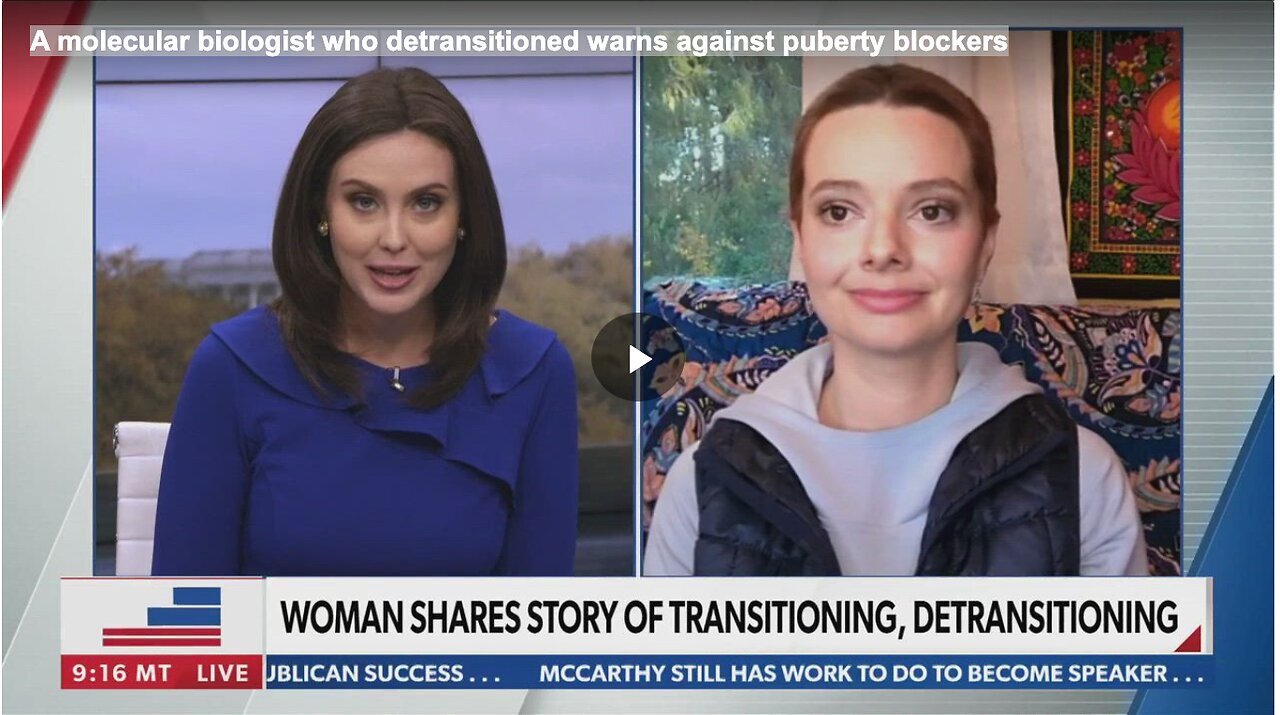 "Detransitioned Molecular Biologist Cautions Against Puberty Blockers"