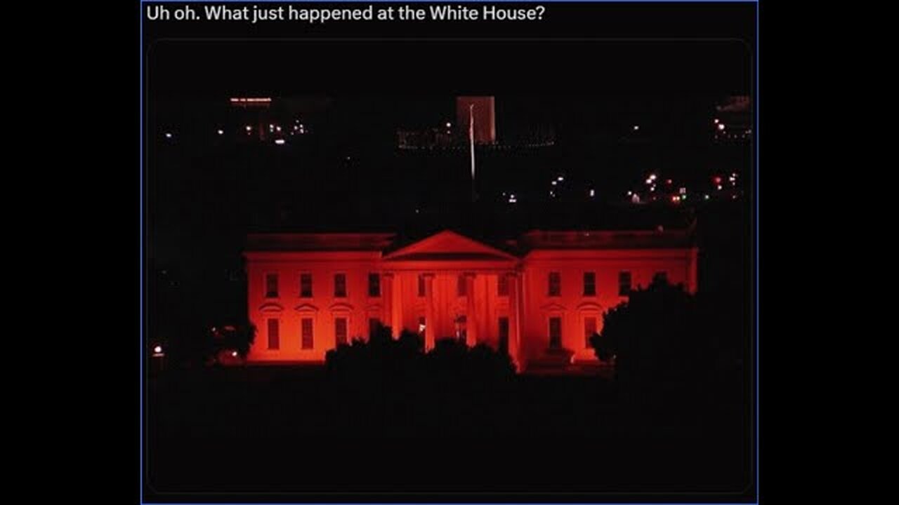 WHITE House-LIT UP RED ? HEADs Up!! Take-Over In Progress In YOUR FACE !! THISISIT4321.WOW