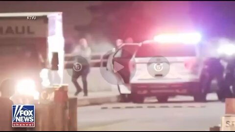 Officers open fire on Uhaul in high speed reverse coming at them at a U.S. Coast Guard base in CA