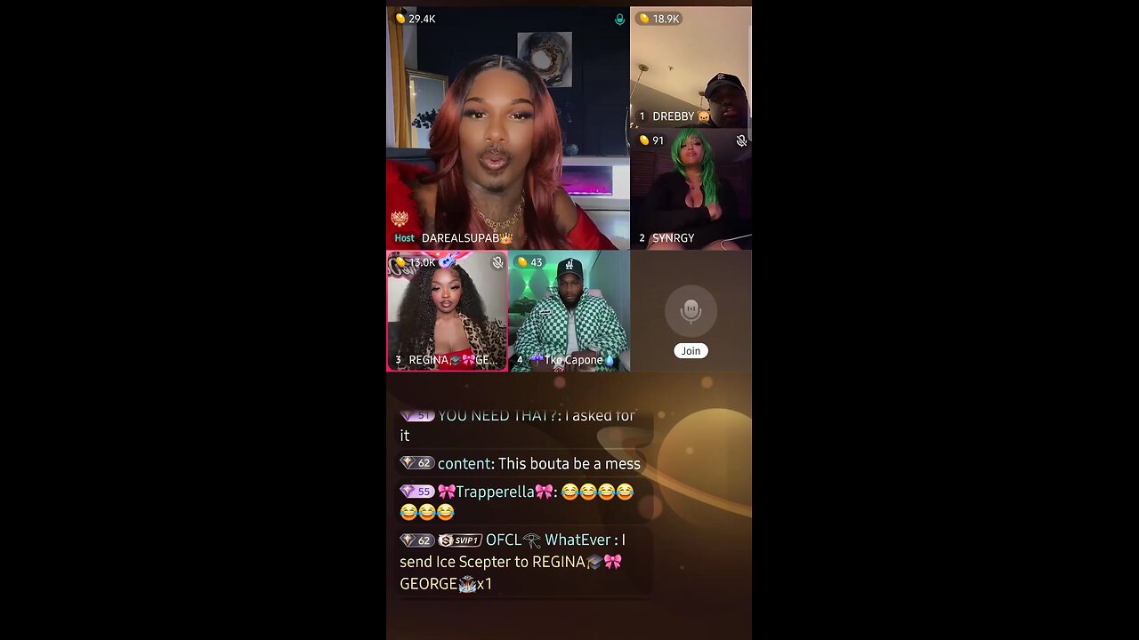 IN THIS SEGMENT ON GOSSIP GIRLS SZN 2... ALLEGEDLY SYNRGY SLEPT WITH LOOZE CANNON 👀