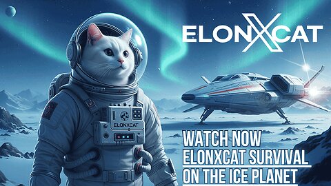 ElonXCat Survival on the Ice Planet — A Chilling Adventure Begins ❄️🚀🐾🪐