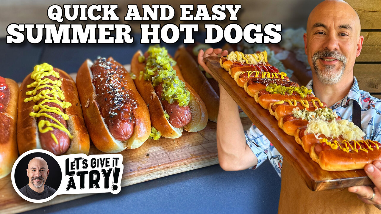 Quick and Easy Summer Hot Dogs on the Blackstone Griddle