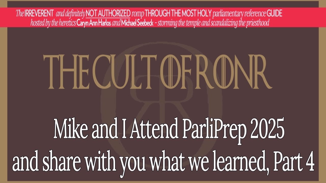Mike and I discuss Parli-Prep Part 4 plus misc questions