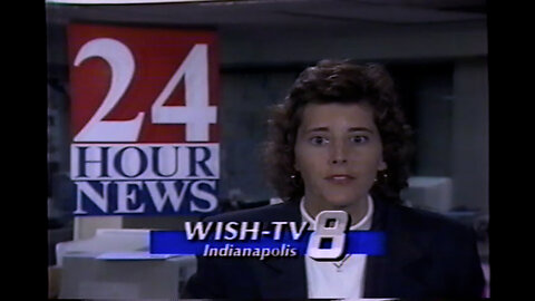 June 29, 1992 - 'All Nite Movie' Promo & Amy Burge WISH 24 Hour News Update