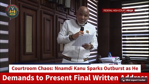 Courtroom Chaos: Nnamdi Kanu Sparks Outburst as He Demands to Present Final Written Address