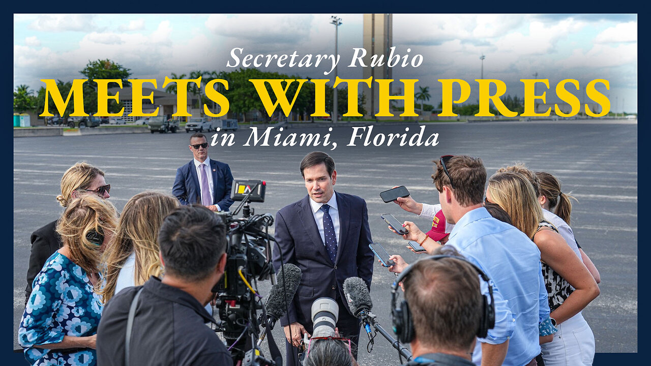 Secretary of State Marco Rubio Remarks to Press