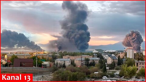 Strong explosion： Ukrainian drones set another Russian oil refinery on fire in Saratov