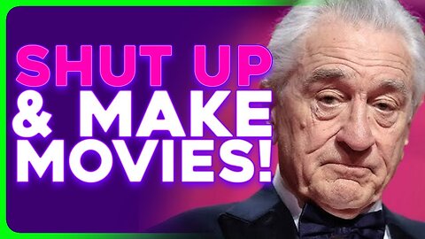 FOOLISH Robert De Niro Gives Rambling Speech to Virtue Signal at Cannes