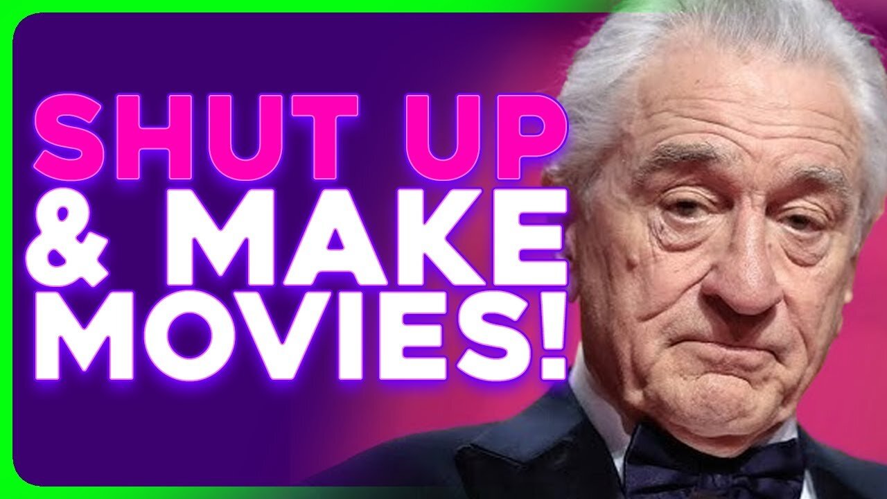 FOOLISH Robert De Niro Gives Rambling Speech to Virtue Signal at Cannes