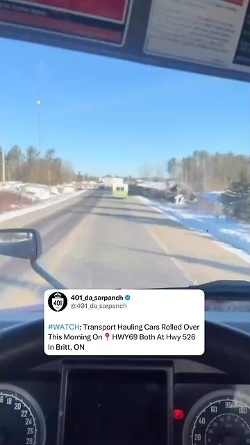 Hwy 69 Accident At Britt Station