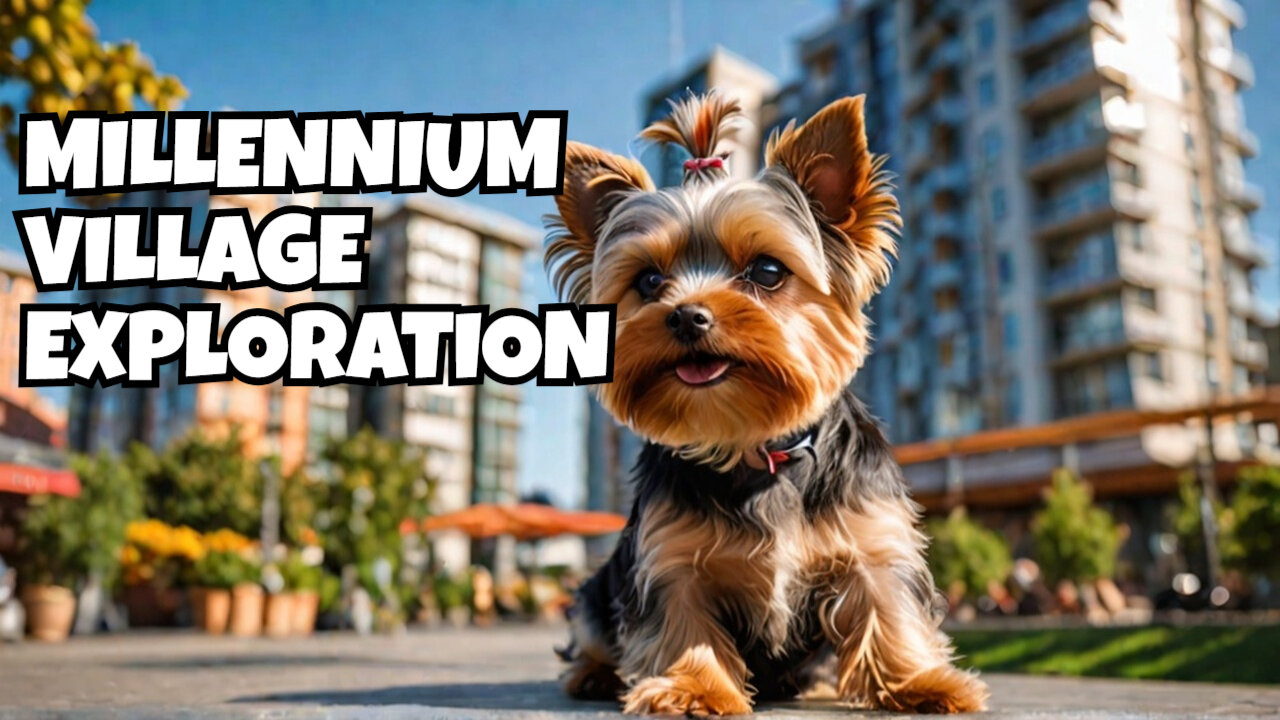 Exploring Millennium Village & Dome with My Yorkie Lucy 🐾✨