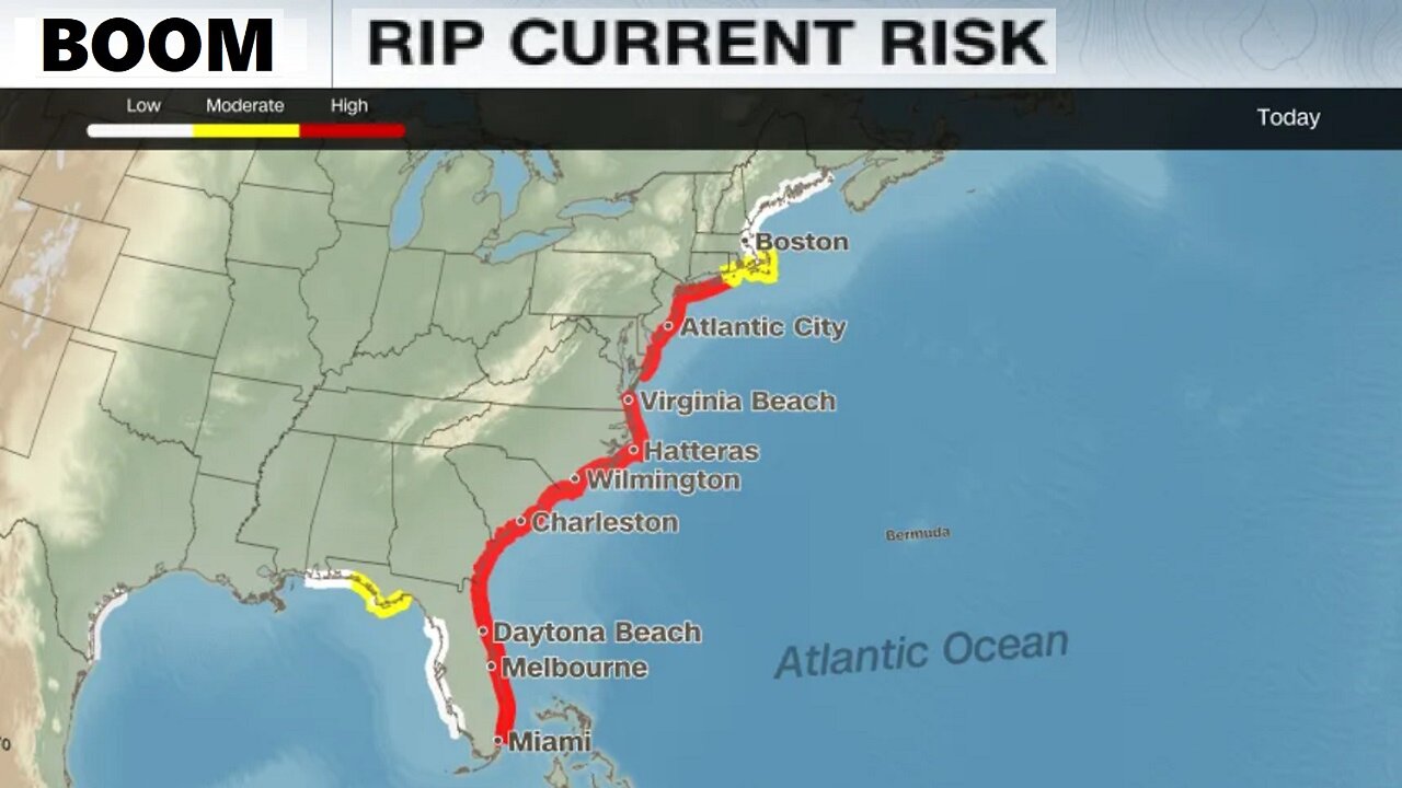 'Don’t Go Into The Water': Warnings Issued On East Coast As Hurricane Erin Moves in Atlantic