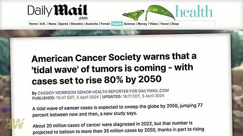 "Understanding Depop Agenda 21: Predicted Surge in Tumor Cases by 80% by 2050"