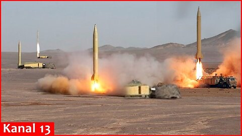 Iran’s Tasnim news agency releases footage of Iran’s ballistic missile strike on Israel