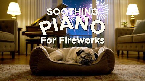 3 Hours of Calming Piano Music for Dog Firework Anxiety