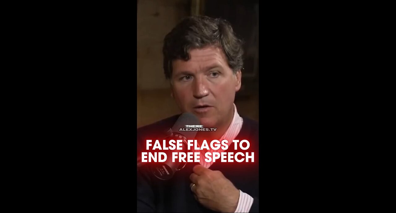 Tucker Carlson & Alex Jones Predicted False Flag Terror Attacks To Shut Down Free Speech - 4/9/25