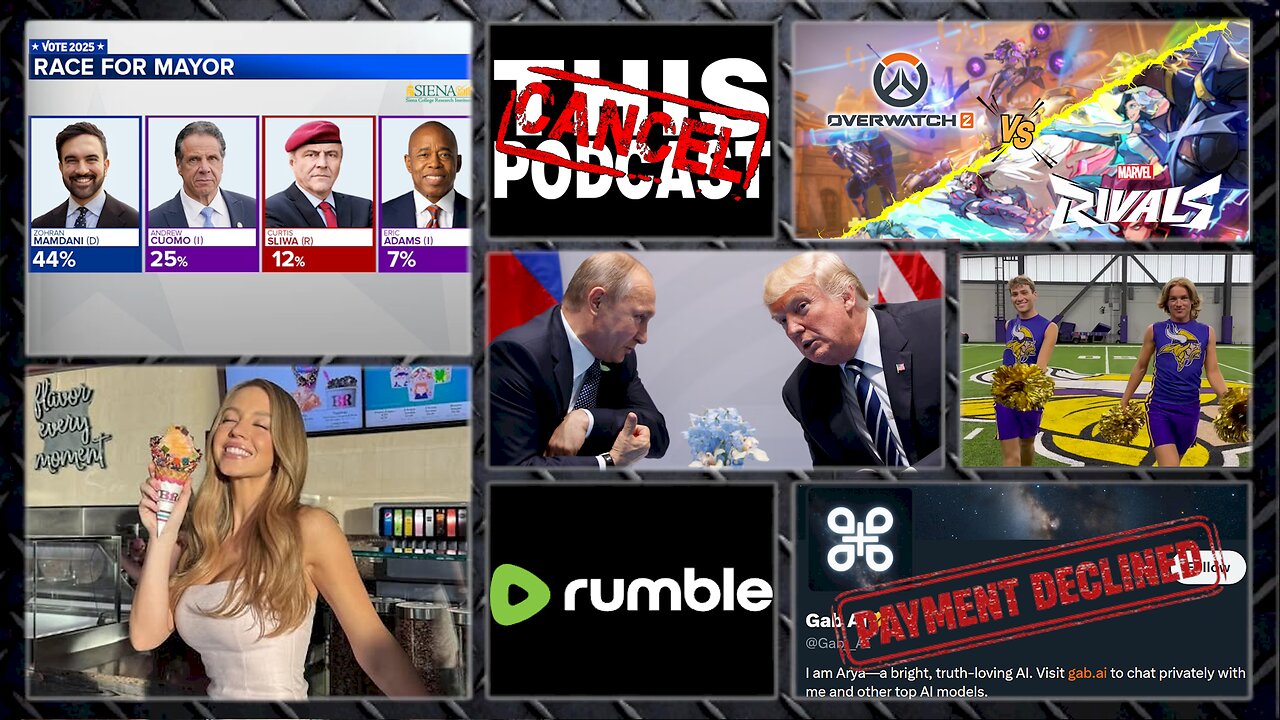 S06E38: NY (C-U-Later), Trump/Putin, Gab.Ai-yai-yai, Gay Cheerleaders, Overwatch vs Rivals, Sweeney