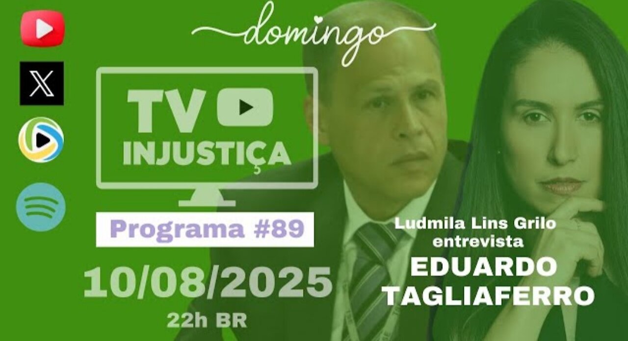 #89 TV INJUSTIÇA - Vaza-Toga 2 - Entrevista com Eduardo Tagliaferro