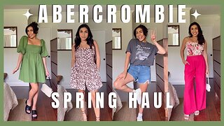 ABERCROMBIE HAUL | COLORFUL CLASSIC STYLE | SPRING TO SUMMER DENIM SHORTS, FLORAL PRINTS & MORE
