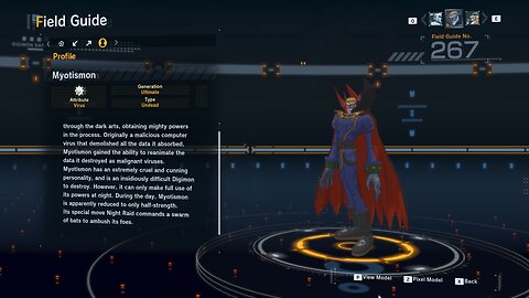 myotismon all digivolution/de-digivolution/profile Digimon Story Time Stranger