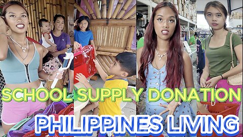 🇵🇭 Filipina Gives School Supplies to Province Community! OFF GRID ISLAND FAMILY PHILIPPINES LIVING