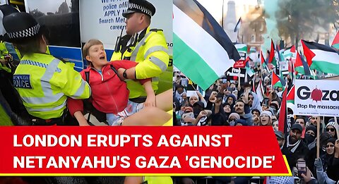 UK Erupts Against 'Child Killer' Israel; Thousands March For Gaza In London, Manchester; 100 Held