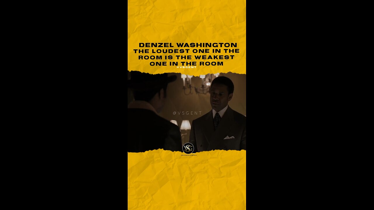@denzelonly The loudest one in the room is the weakest one in the room