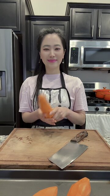 Sauerkraut beef soup with baked sweet potatoes and salad