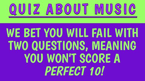 Quiz About Music