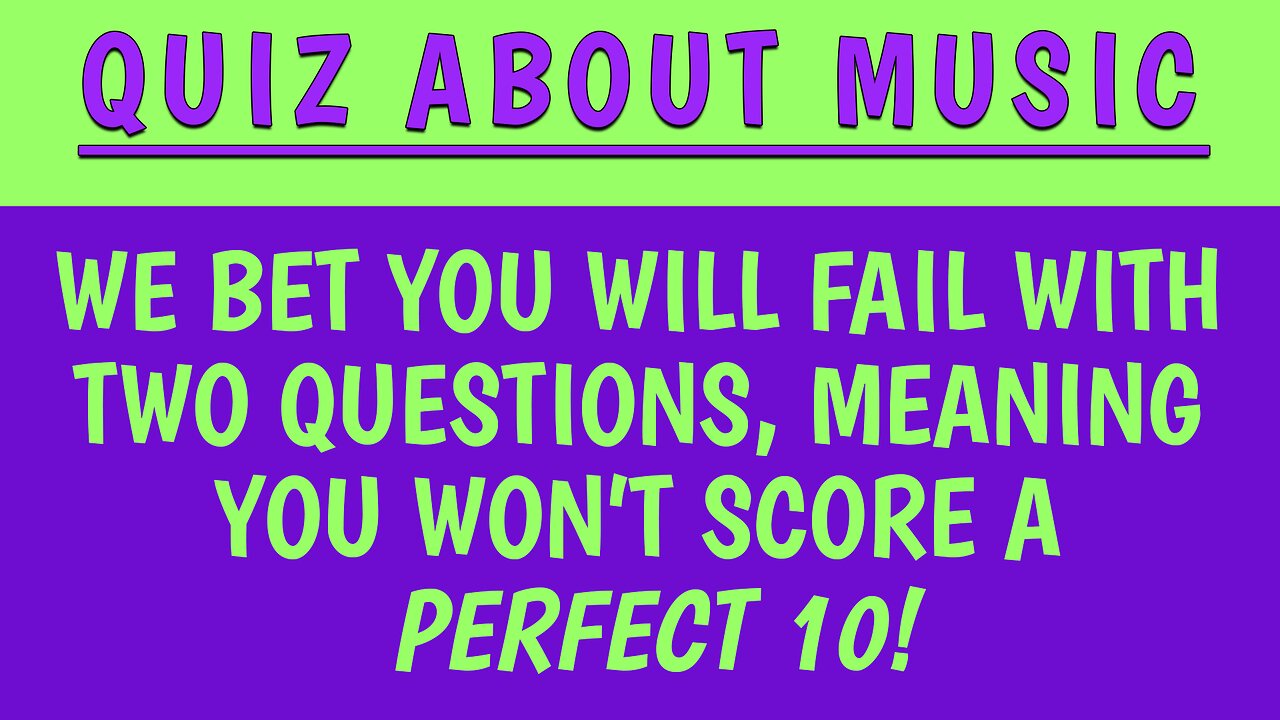 Quiz About Music