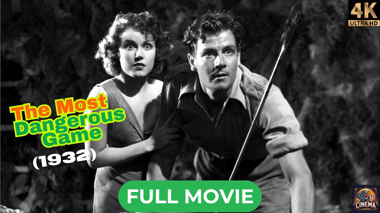 The Most Dangerous Game (1932) | Full 4K Colored Movie
