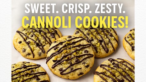 Cannoli Cookies | Italian-Inspired Dessert with Chocolate & Pistachios