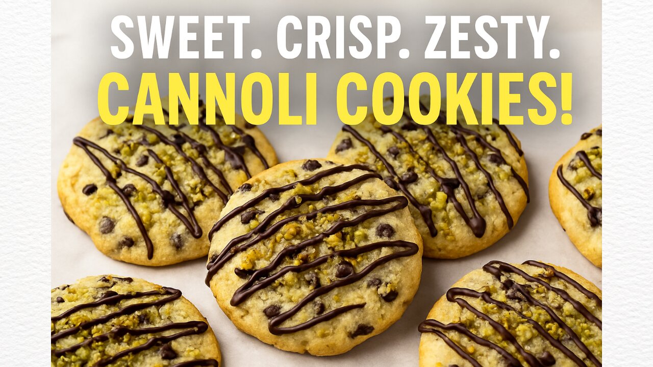 Cannoli Cookies | Italian-Inspired Dessert with Chocolate & Pistachios