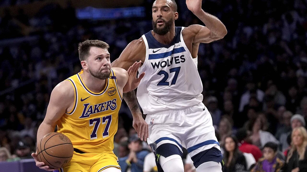 Luka scores 31, and the Lakers muscle past the Timberwolves 94-85 to even 1st-round series.