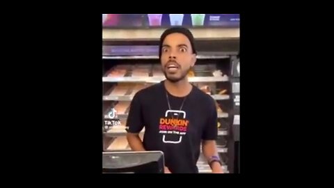 JEW VS NEGROID AT DUNKIN DOUGHNUTS 🔥
