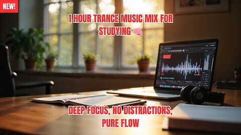 1 Hour Trance Music Mix for Studying 🧠 | Deep Focus, No Distractions, Pure Flow